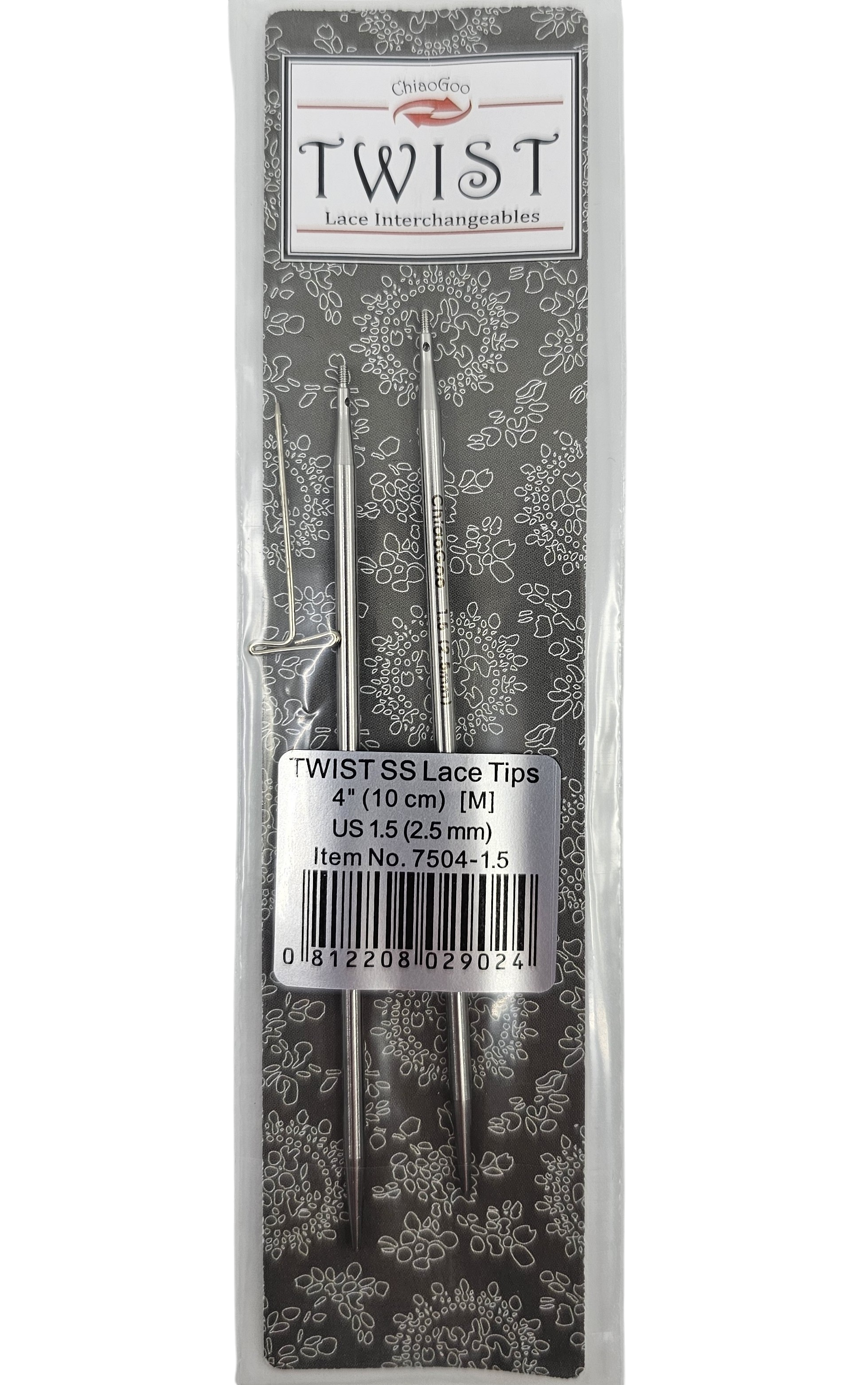 ChiaoGoo TWIST Lace Interchangeable Tips 4 " - CHAOS Fiber Co