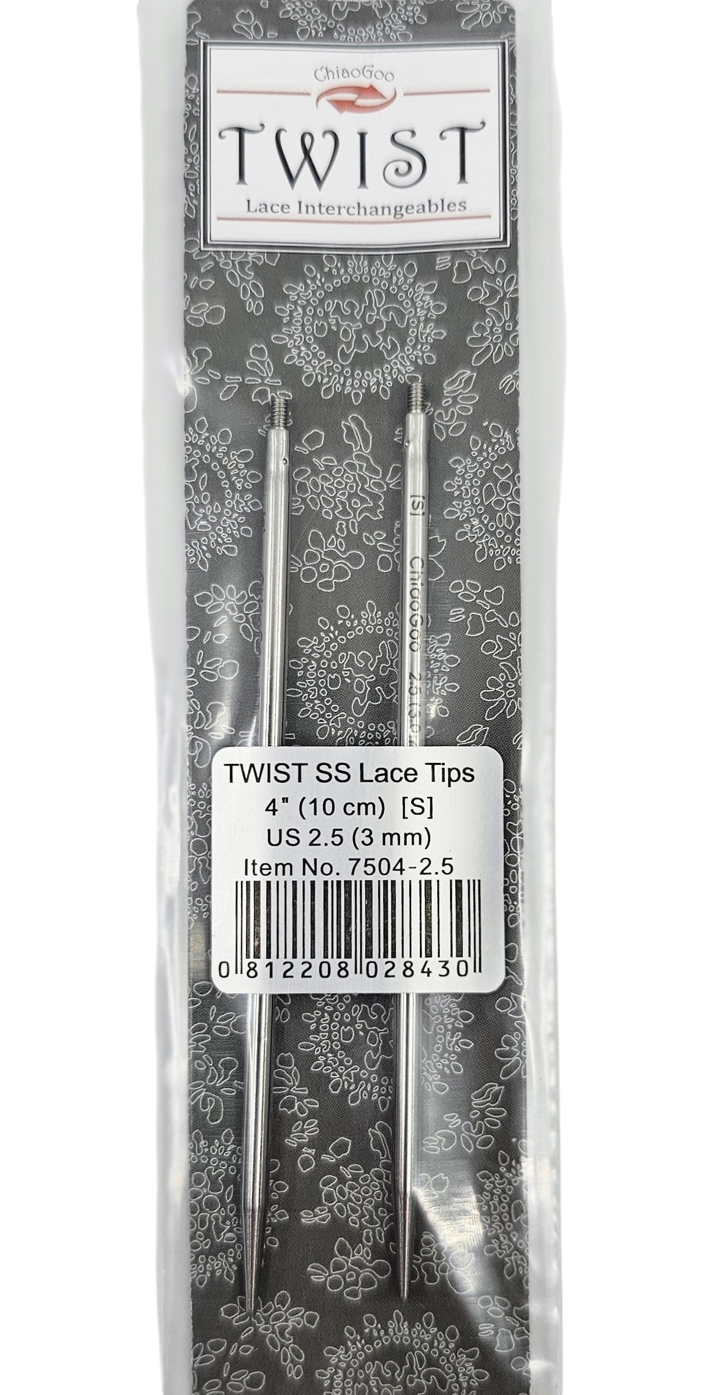 ChiaoGoo TWIST Lace Interchangeable Tips 4 " - CHAOS Fiber Co