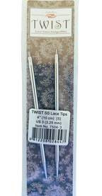 ChiaoGoo TWIST Lace Interchangeable Tips 4 " - CHAOS Fiber Co
