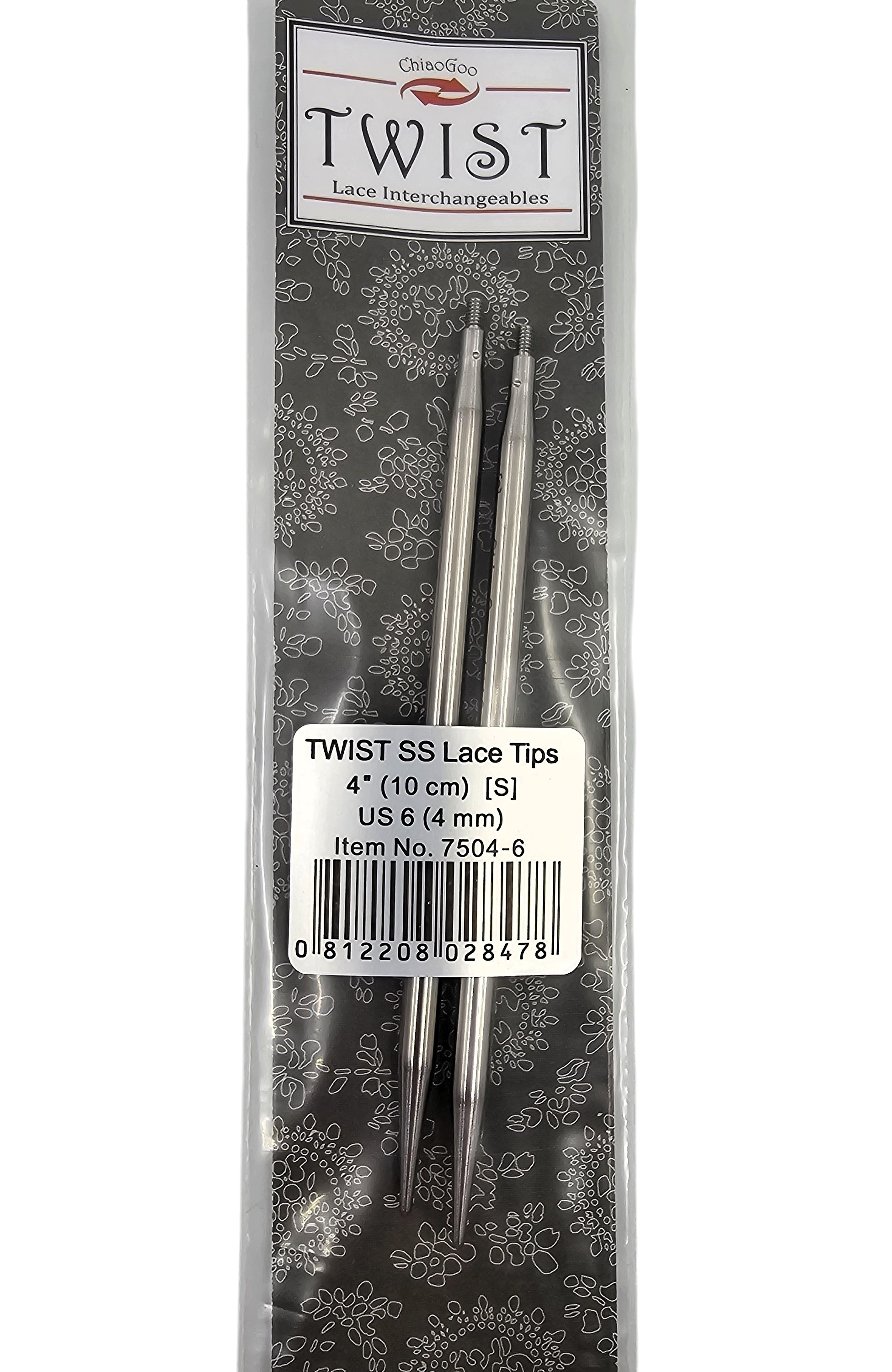 ChiaoGoo TWIST Lace Interchangeable Tips 4 " - CHAOS Fiber Co