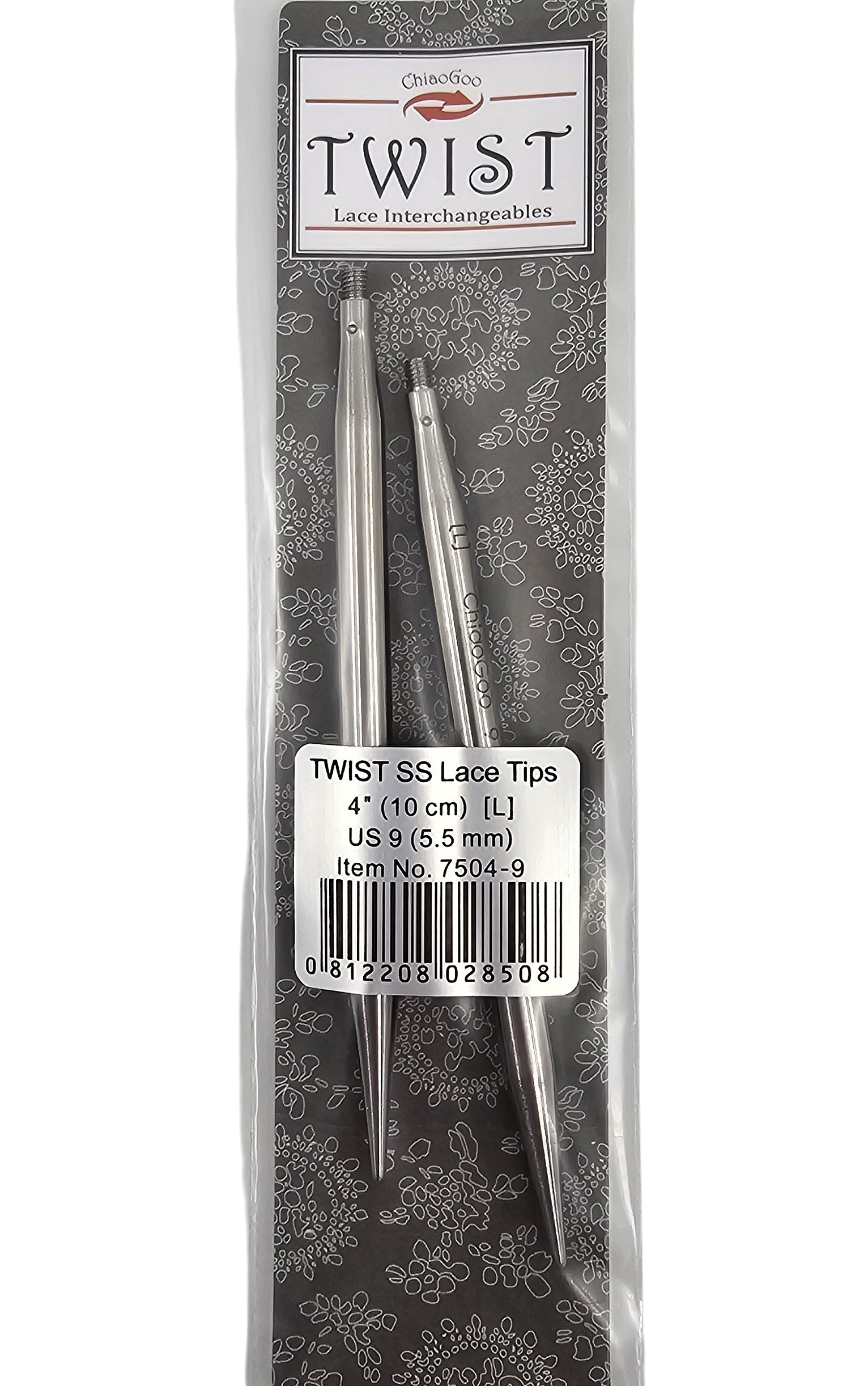 ChiaoGoo TWIST Lace Interchangeable Tips 4 " - CHAOS Fiber Co