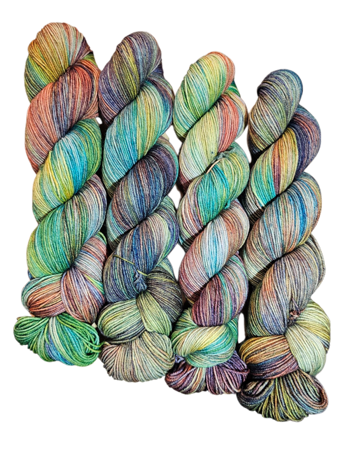 Whispers of Spring - Variegated Merlin 100 - CHAOS Fiber Co