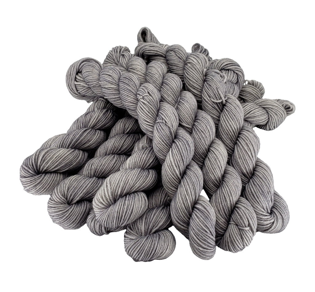 Pewter - Tonal Sock Mini 20 - CHAOS Fiber Co