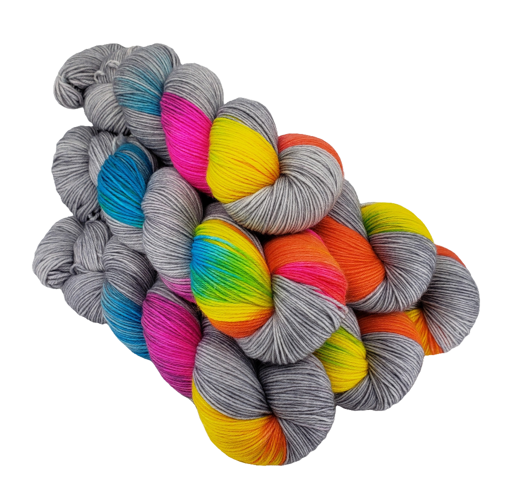 Tie-Dye Party - MS Sock 100 - CHAOS Fiber Co