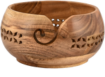 Yarn Bowl - SAMHITA Acacia Wood (7" x 7" x 4'')