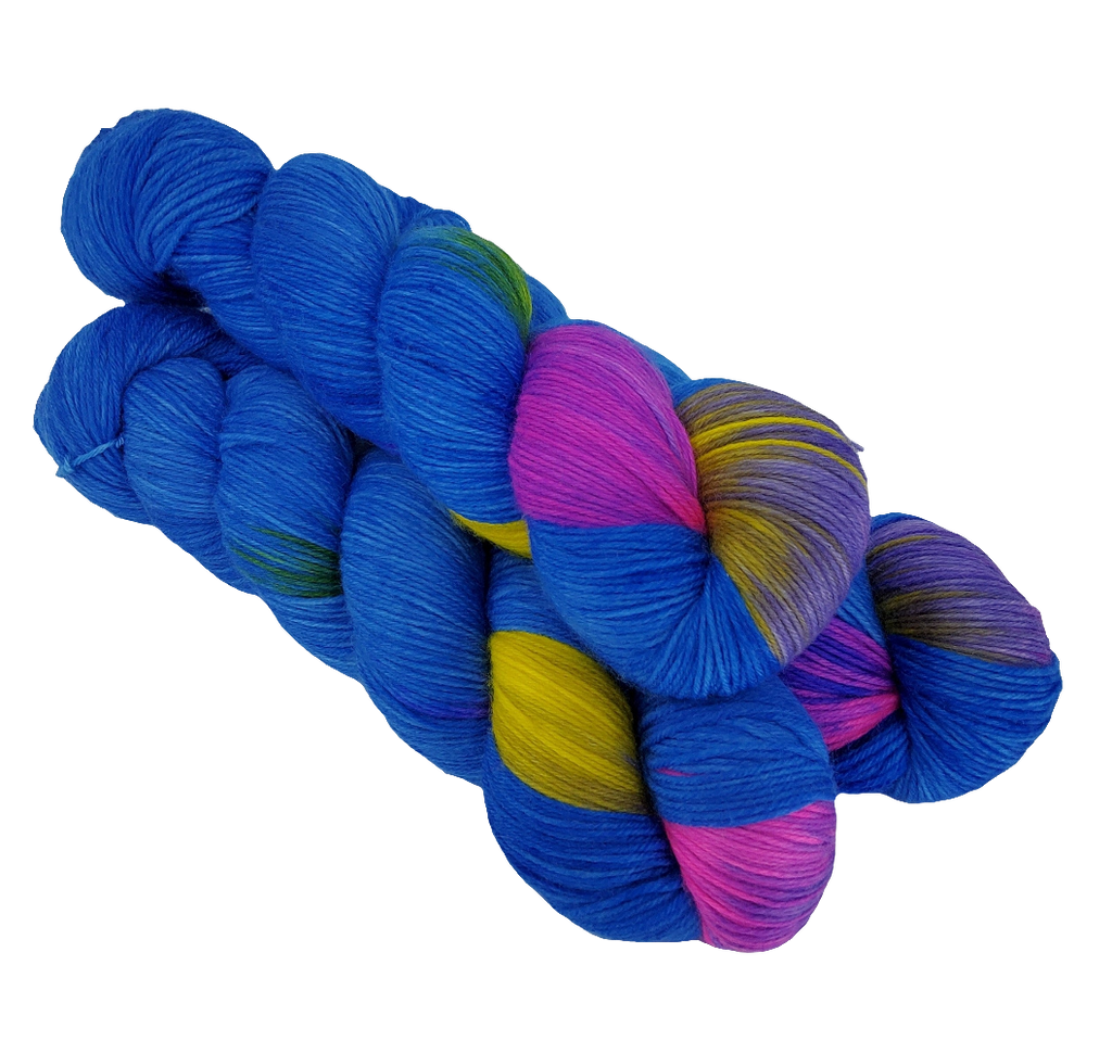 Blue Party - MS Sock 100 - CHAOS Fiber Co