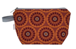 Rust Flower Burst - Notions Bag