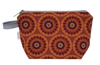 Rust Flower Burst - Notions Bag