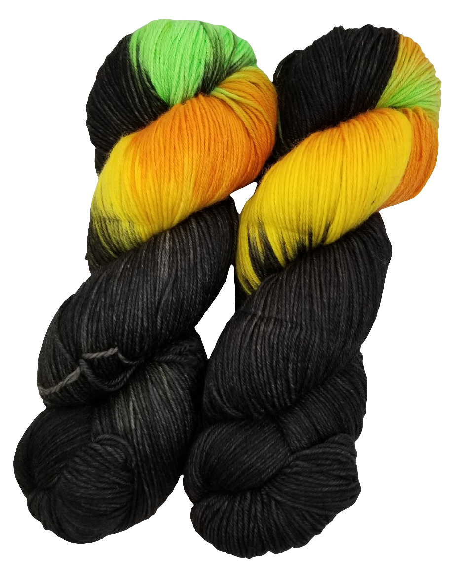 Trick or Treat Party - MS Sock 100 - CHAOS Fiber Co