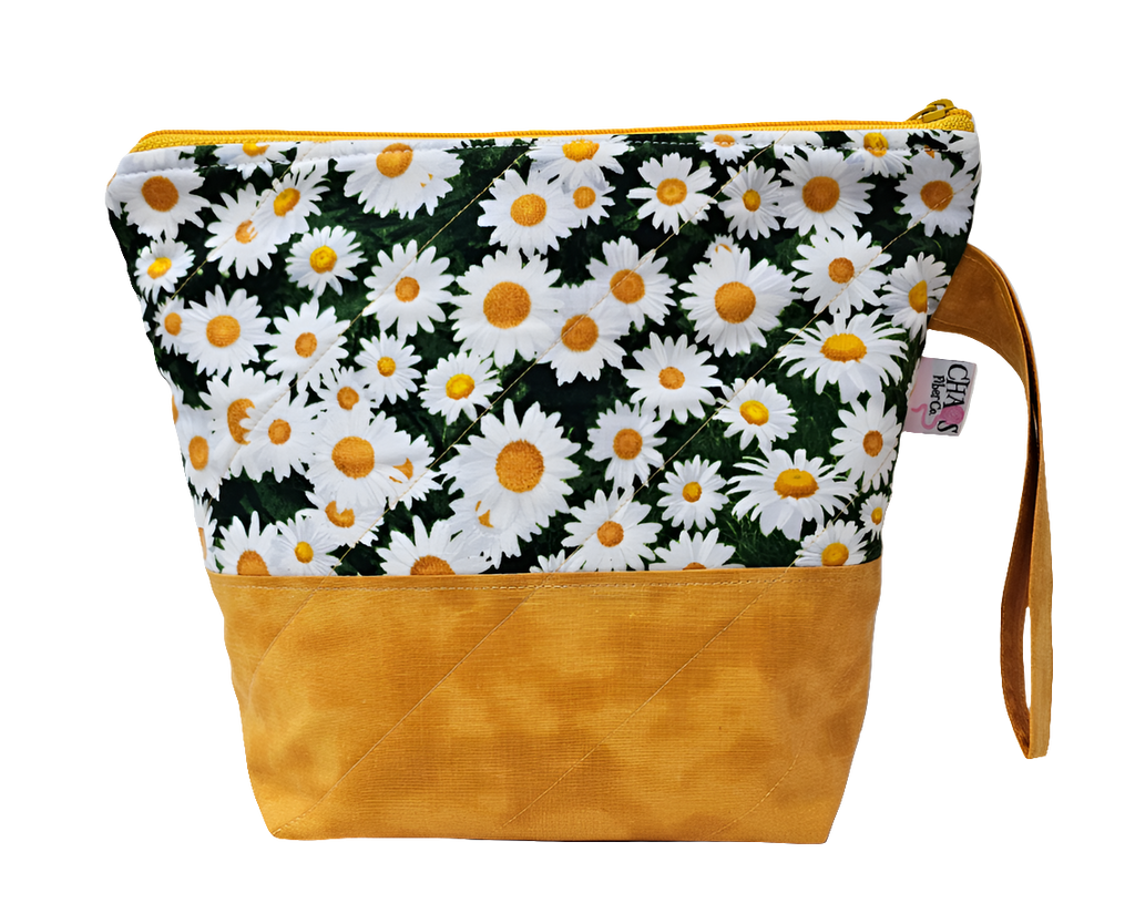 Happy Daisies - Project Bag - Small - CHAOS Fiber Co