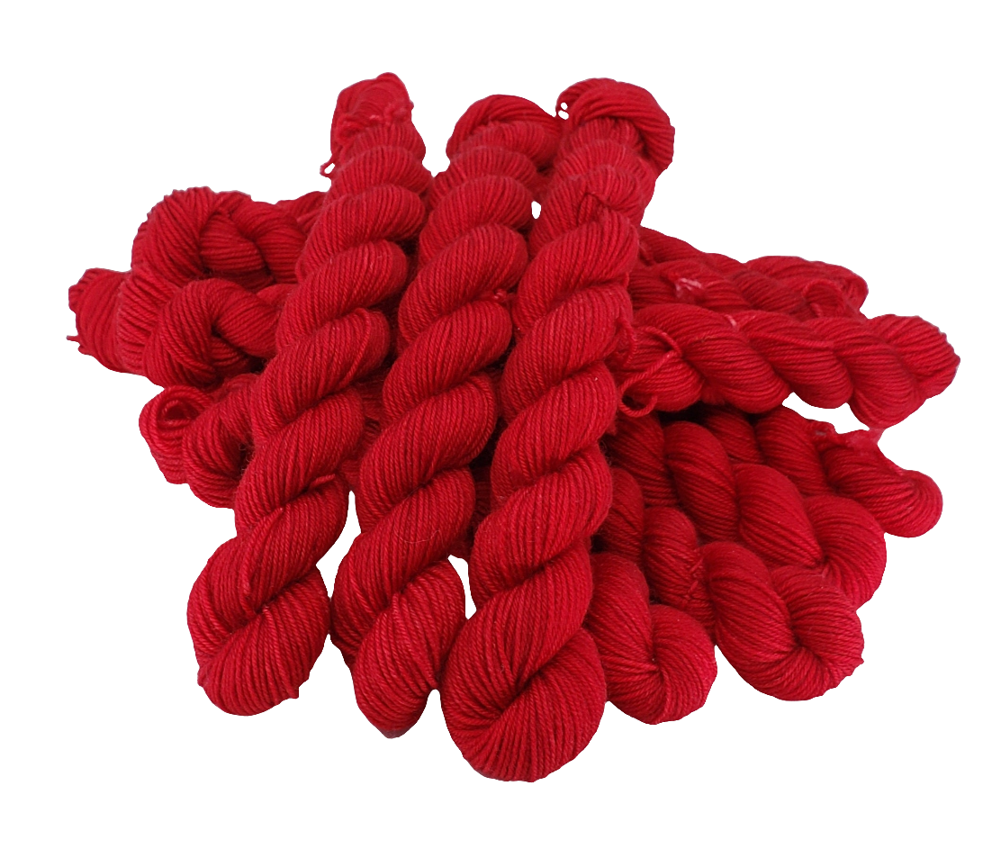 Ruby Red - Tonal Sock Mini 20 – CHAOS Fiber Co
