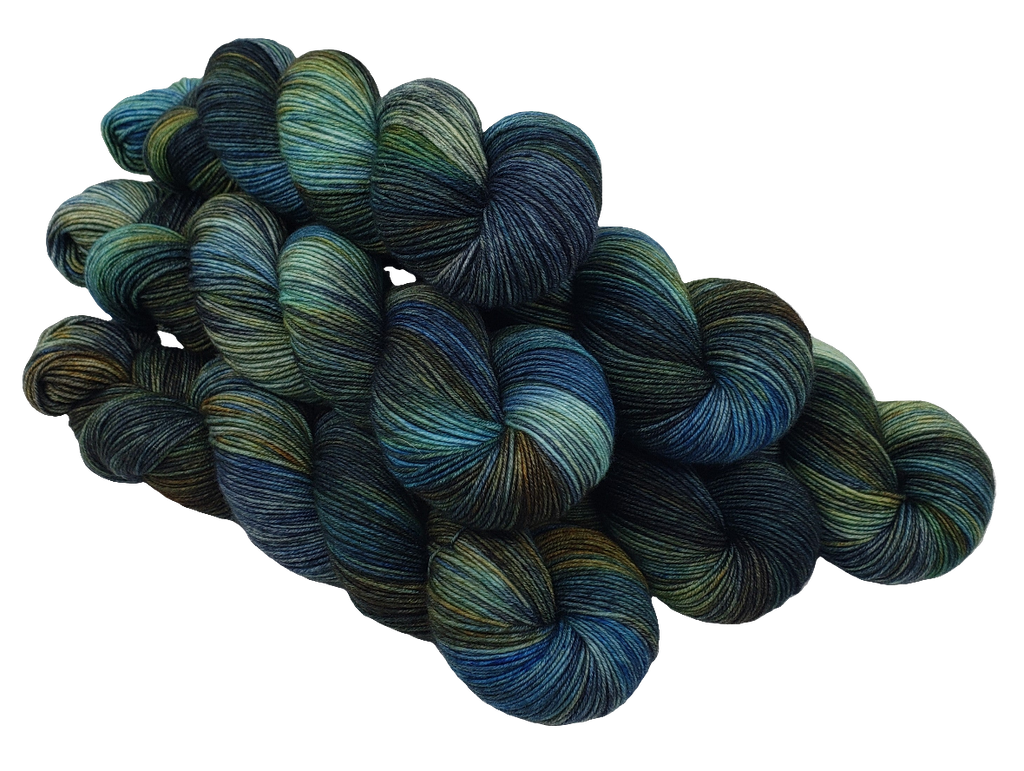 Moonlight Stroll - Variegated Merlin 100 - CHAOS Fiber Co
