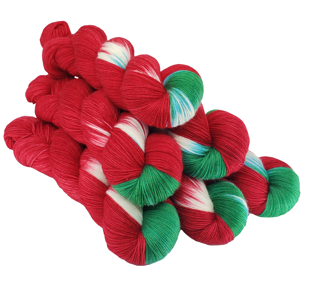 Christmas Party - MS Sock 100 - CHAOS Fiber Co