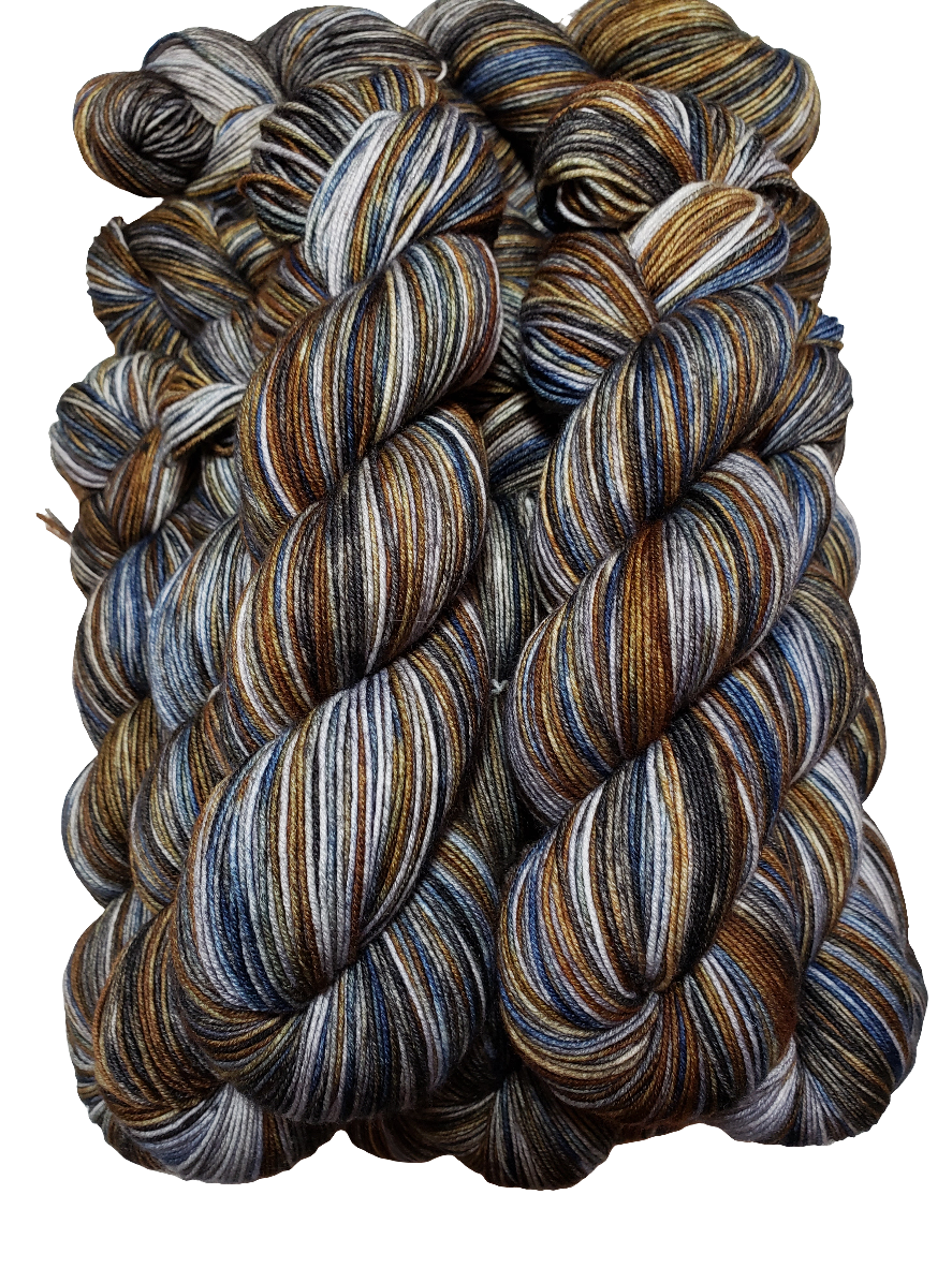 SteamPunk - Variegated Merlin 100 - CHAOS Fiber Co