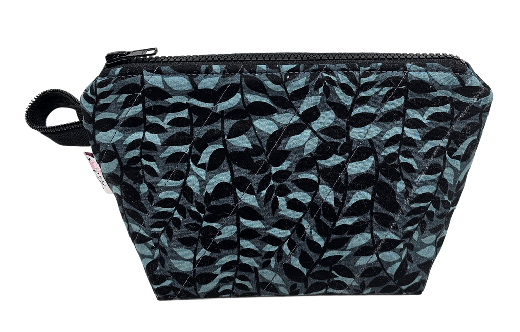 Midnight Mushrooms Leaves - Notions Bag