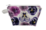 Purple Pansies  - Notions Bag