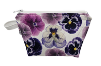 Purple Pansies  - Notions Bag