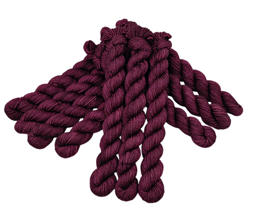 Burgundy - Tonal Sock Mini 20 - CHAOS Fiber Co
