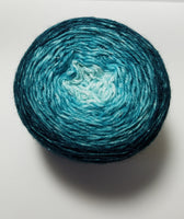 Teal Heaven - Gradient - MS Sock 100 - Crafting My Chaos