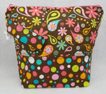 Brown Paisley - Project Bag - Small - Crafting My Chaos
