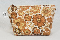 Brown Floral - Notions Bag - Crafting My Chaos