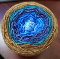 Blue Woods - Gradient - MS Sock 100 - Crafting My Chaos