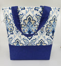 Blue Fancy - Quilted Bucket Bag - Large - CHAOS Fiber Co