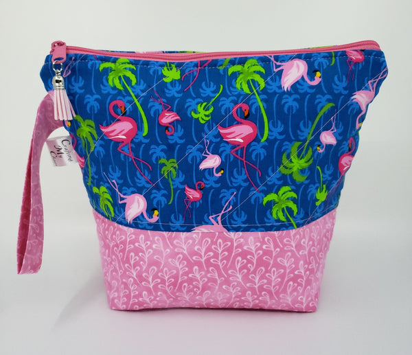 Pink Flamingos - Project Bag - Small