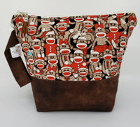 Sock Monkey - Project Bag - Small