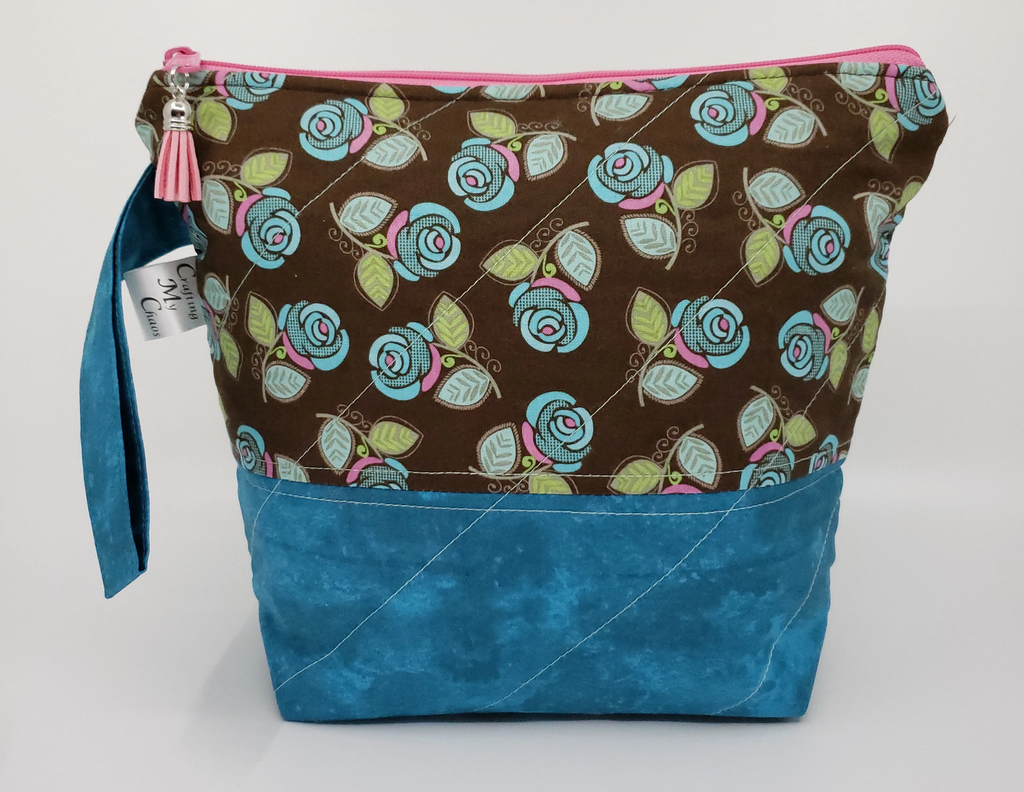 Brown Roses - Project Bag - Small