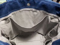 Blue Abstract - Bucket Bag - Large