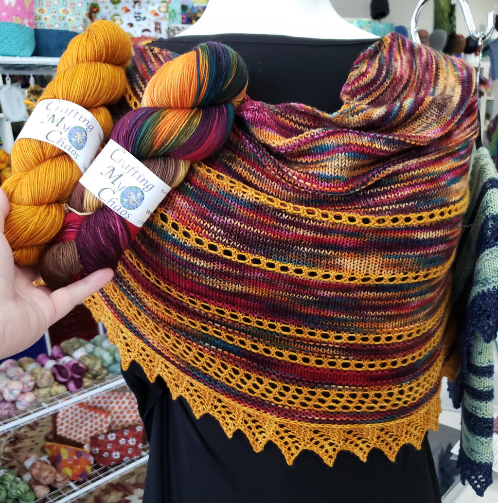 My Happy Place Shawl - Knit - CHAOS Fiber Co