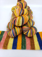 6 Enchanted Garden - Self-Striping - MS Sock 100