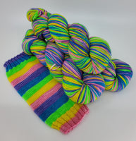 5 Rainbow Sherbet - Self-Striping - MS Sock 100