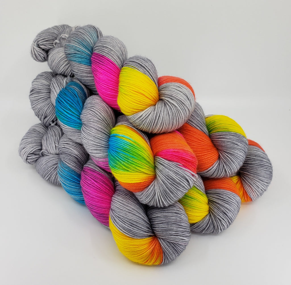 Tie-Dye Party - MS Sock 100 - CHAOS Fiber Co