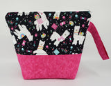 Alpacas in Pink - Project Bag - Small