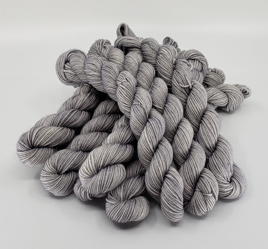 Pewter - Tonal Sock Mini 20 - CHAOS Fiber Co