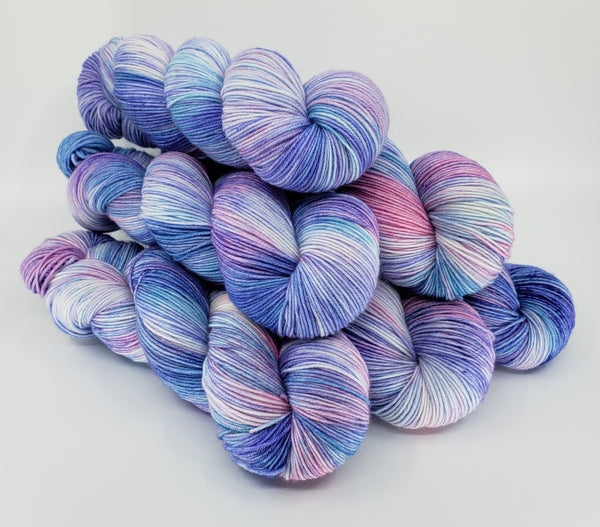 Cotton Candy Clouds - Variegated Merlin 100 – CHAOS Fiber Co
