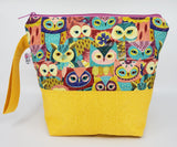 Owls in Yellow - Project Bag - Small