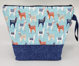 LLamas Walking - Project Bag - Medium