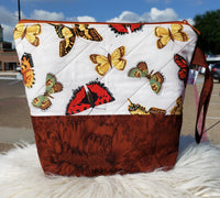 Brown Butterflies - Project Bag - Small