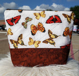 Brown Butterflies - Project Bag - Medium