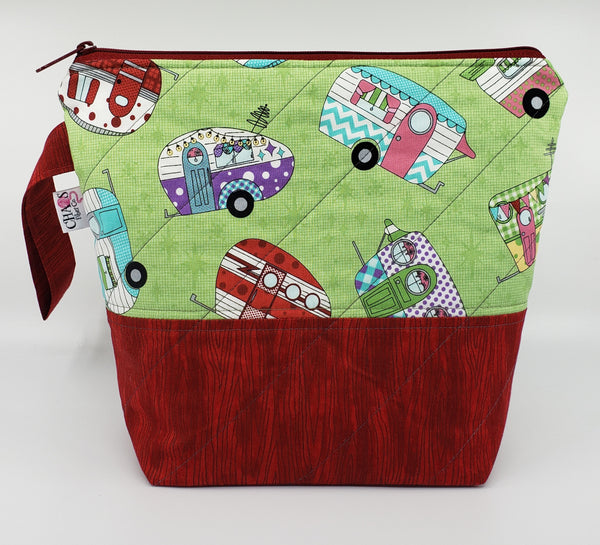 Campers in Red - Project Bag - Small
