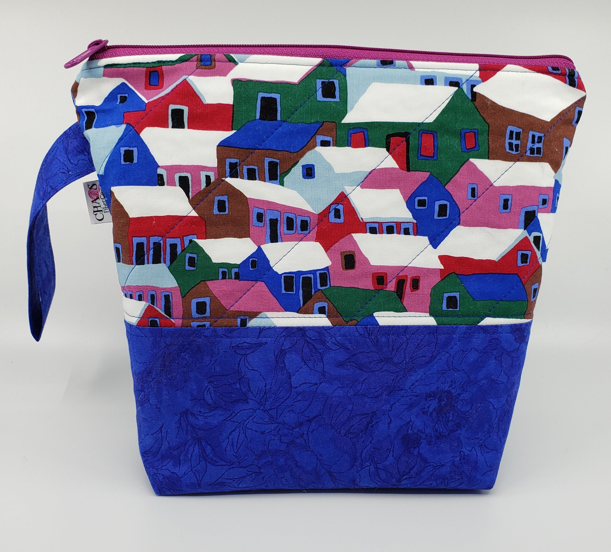 Snowtop Houses - Project Bag - Small - CHAOS Fiber Co