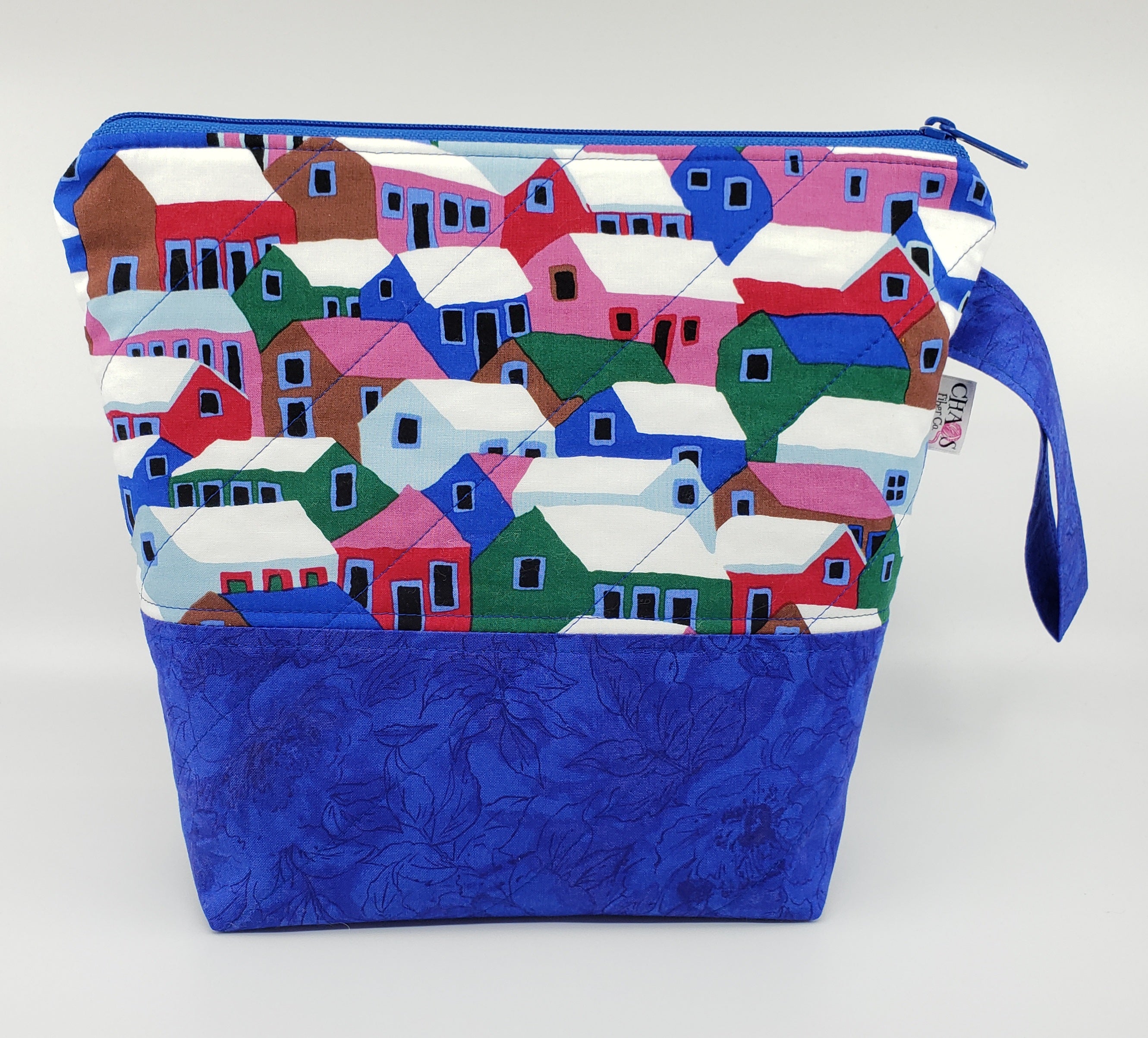 Snowtop Houses - Project Bag - Small - CHAOS Fiber Co