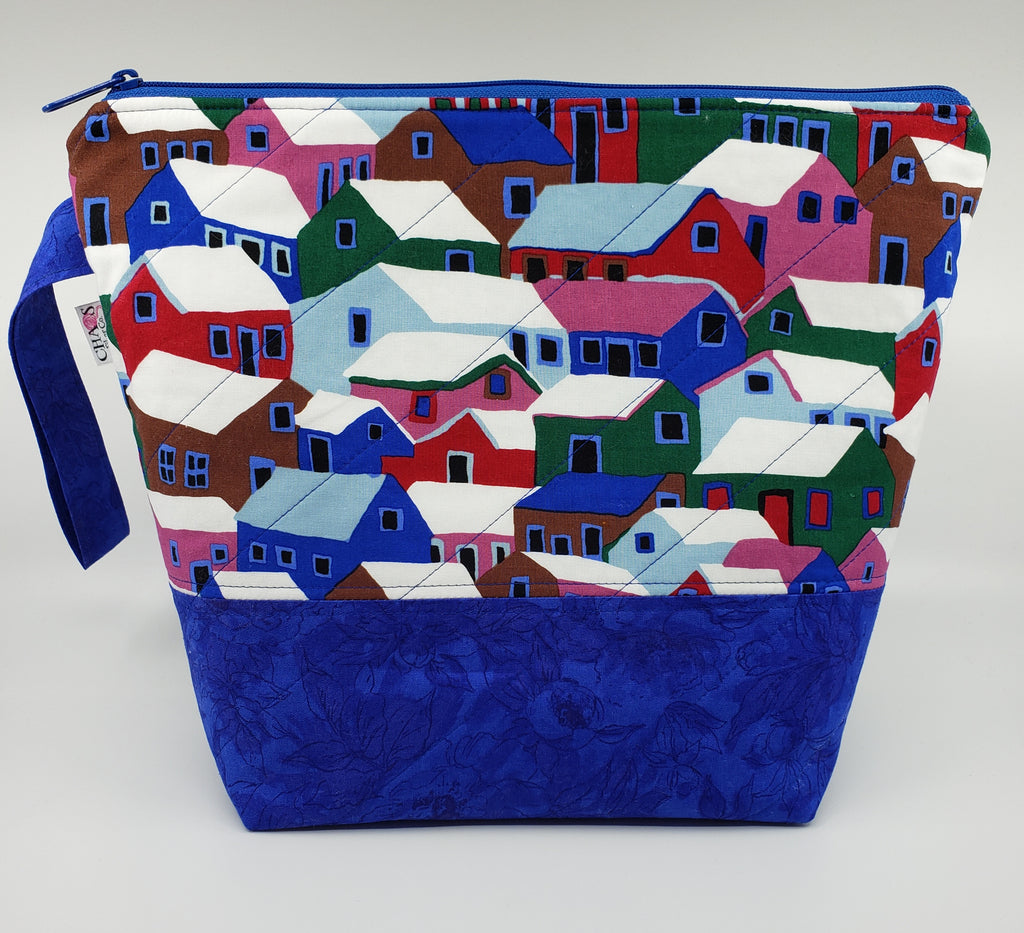 Snowtop Houses - Project Bag - Medium - CHAOS Fiber Co