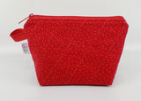Red on Red Polka Dots  - Notions Bag