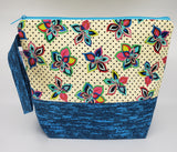 Pinwheel Flowers - Project Bag - Medium