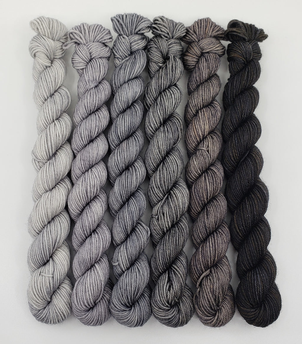 Stormy Skies - Minis Gradient Set - CHAOS Fiber Co