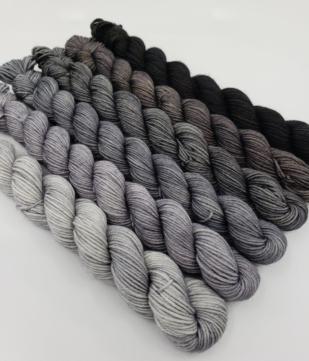 Stormy Skies - Minis Gradient Set - CHAOS Fiber Co